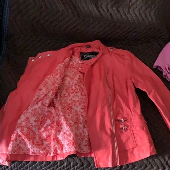 Guess pink leather jacket (like for offer) - Picture 3 of 3